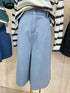 Women Denim High Waist Quarter Pant